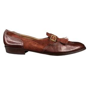 Vintage Salvatore Ferragamo Women's Brown Fringe Loafers Size 11 2AA
